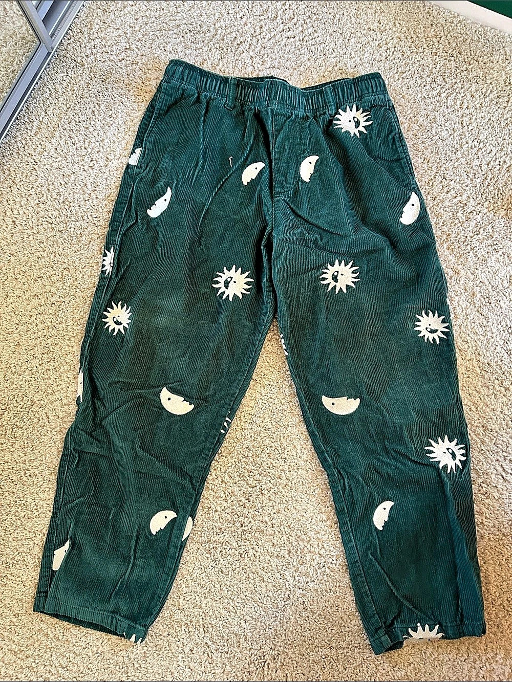 Urban Outfitters celestial Corduroy Cargo Pants Size Large
